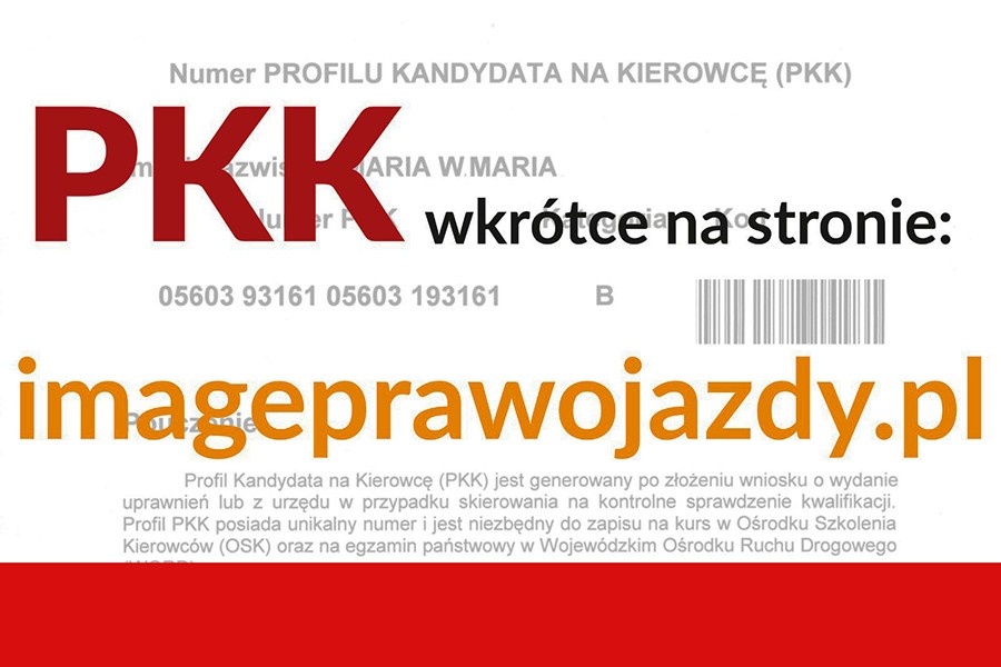 PKK wkrótce na stronie: imageprawojazdy.pl