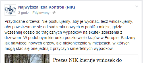 źródło: fanpage NIK/facebook.com