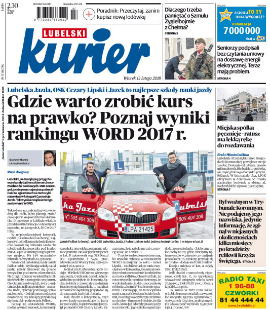 źródło: Kurier Lubelski 13.02.2018